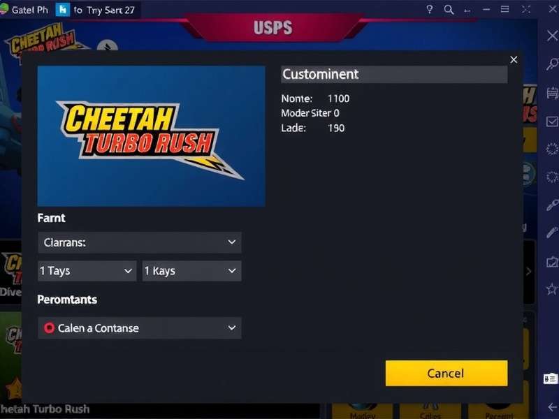 Cheetah Turbo Rush Customization Options